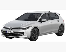 Volkswagen Golf 2024 3D-Modell