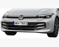Volkswagen Golf 2024 3D модель clay render