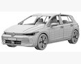 Volkswagen Golf 2024 3D模型 seats