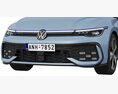 Volkswagen Golf GTE 2024 3D-Modell clay render