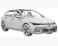 Volkswagen Golf GTE 2024 3Dモデル