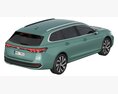 Volkswagen Passat Variant 2024 3D模型 顶视图
