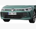 Volkswagen Passat Variant 2024 3D-Modell clay render