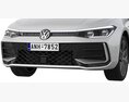 Volkswagen Passat Variant R 2024 3D模型 clay render