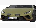 Lamborghini Huracan Sterrato 3d model clay render