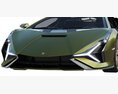 Lamborghini Sian 3D-Modell clay render