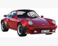 Porsche 911 Turbo 930 3Dモデル 後ろ姿