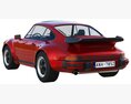 Porsche 911 Turbo 930 3Dモデル wire render