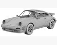 Porsche 911 Turbo 930 3D модель seats