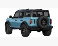 Ford Bronco 2021 3D 모델  wire render