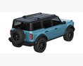 Ford Bronco 2021 3D 모델  top view