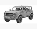 Ford Bronco 2021 3d model seats