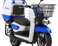 AIMA Bird Electric Scooter 3D 모델  side view