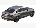 Audi A3 Limousine 2021 3D模型 顶视图