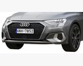 Audi A3 Limousine 2021 3D модель clay render