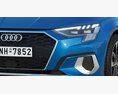 Audi A3 Sportback 2021 Modello 3D vista laterale