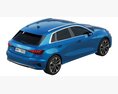Audi A3 Sportback 2021 Modèle 3d vue du dessus
