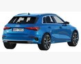 Audi A3 Sportback 2021 3D 모델 