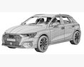 Audi A3 Sportback 2021 3D-Modell seats