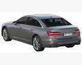 Audi A6 Limousine 3D模型 wire render