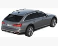 Audi A6 Allroad Quattro 3Dモデル top view
