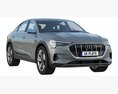 Audi E-tron Sportback 3D模型 后视图