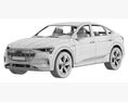 Audi E-tron Sportback 3D 모델  side view