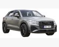 Audi Q2 2021 3D模型 后视图