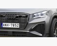 Audi Q2 2021 3d model side view
