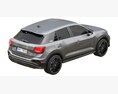 Audi Q2 2021 3d model top view