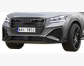 Audi Q2 2021 3d model clay render