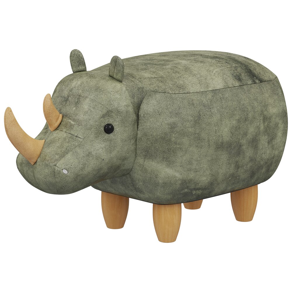 Home Concept Rhinoceros Ottoman 3D 모델 