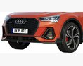 Audi Q3 Sportback 2020 Modèle 3d clay render