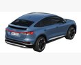 Audi Q4 Sportback E-tron 2021 3D-Modell Draufsicht