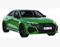 Audi RS3 Limousine 2021 3D模型 后视图