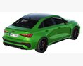 Audi RS3 Limousine 2021 3D-Modell Draufsicht