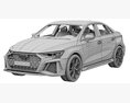 Audi RS3 Limousine 2021 3D 모델  seats