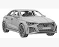 Audi RS3 Limousine 2021 3D модель