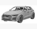 Audi RS3 Sportback 2021 3D模型 seats