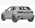 Audi RS3 Sportback 2021 3D 모델 
