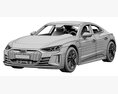 Audi RS E-tron GT 3d model seats