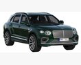 Bentley Bentayga Hybrid 2021 3D 모델  back view