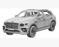 Bentley Bentayga Hybrid 2021 3D 모델  seats
