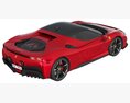 Ferrari SF90 Stradale 3D-Modell Draufsicht