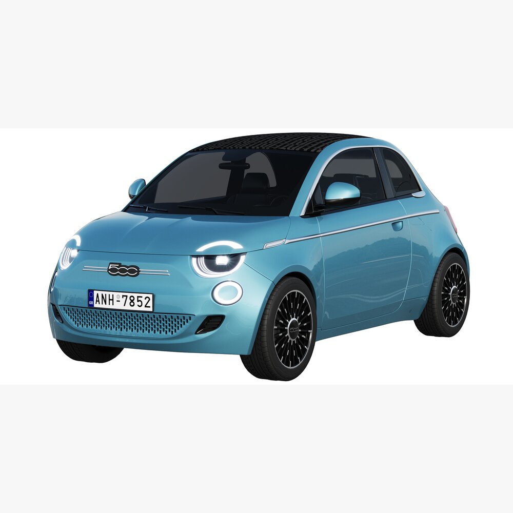 Fiat 500 La Prima 2021 3D模型