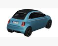 Fiat 500 La Prima 2021 3Dモデル top view