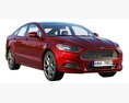 Ford Mondeo Fusion 3Dモデル 後ろ姿