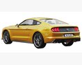 Ford Mustang GT 2020 3Dモデル wire render