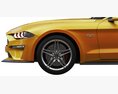 Ford Mustang GT 2020 Modelo 3d vista de frente
