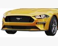 Ford Mustang GT 2020 3d model clay render